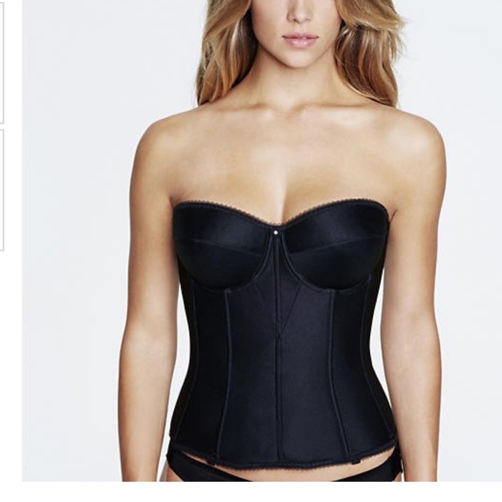 Dominique Intimate Apparel Black Corset 38B NWOT